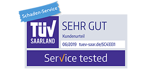 Sehr Gut für unseren Schaden-Service vom TÜV Saarland 2019