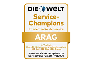 Die ARAG ist Service-Champion